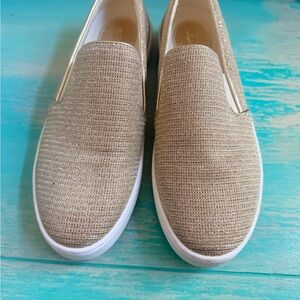 Michael Kors Gold Slip-On Women Shoes